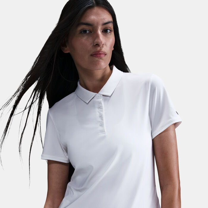 Nike Golf Women's Victory Dri-FIT Sleeveless Polo Shirt White Nike Golf Women's Victory Dri-FIT Sleeveless Polo Shirt White image number 3