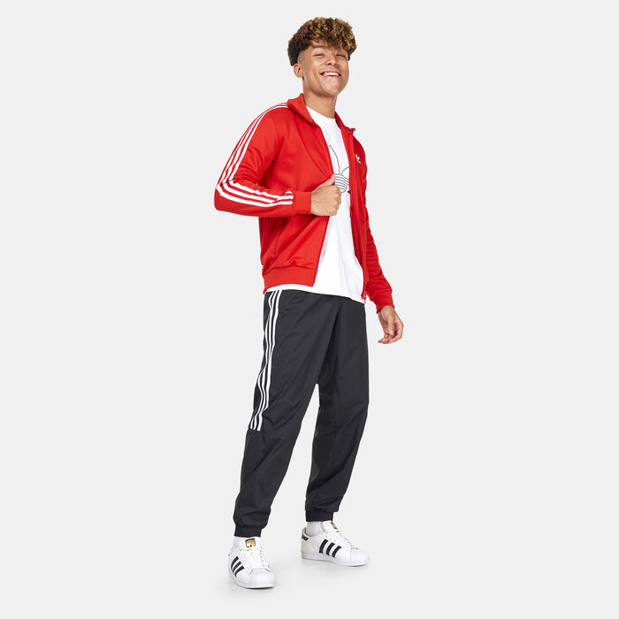 adidas Originals Men's Adicolor Classic Beckenbauer Primeblue Track Jacket Red adidas Originals Men's Adicolor Classic Beckenbauer Primeblue Track Jacket Red image number 2