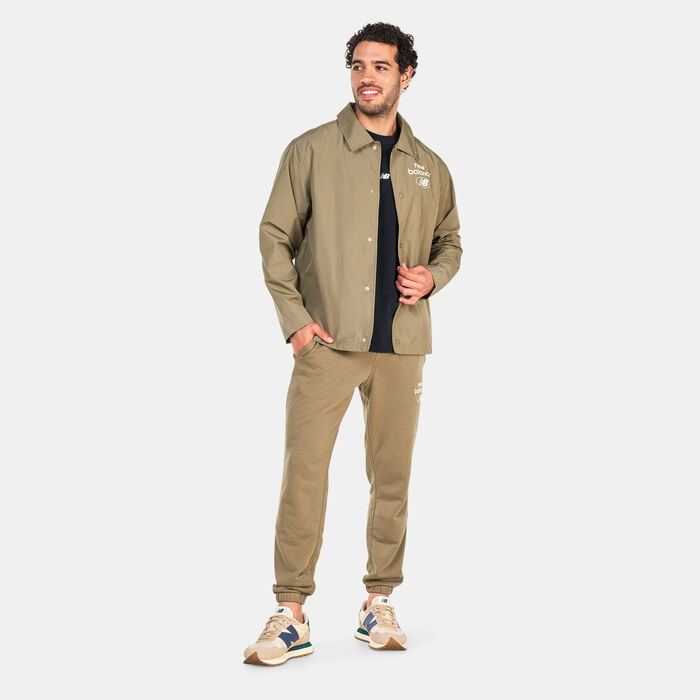 New Balance Men's Essentials Reimagined Woven Jacket Green New Balance Men's Essentials Reimagined Woven Jacket Green image number 2