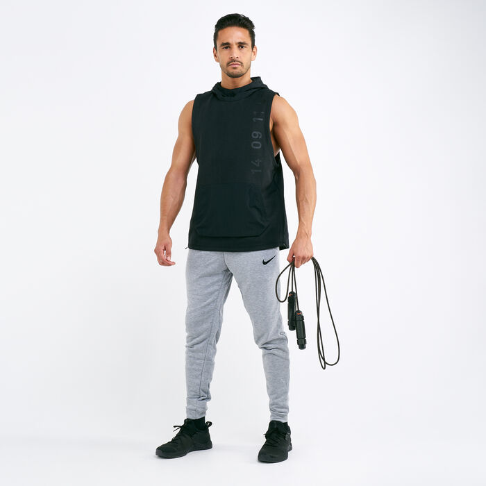 men's tapered fleece training pants