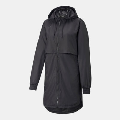 PUMA Women's Modest Activewear Rain Jacket Black PUMA Women's Modest Activewear Rain Jacket Black