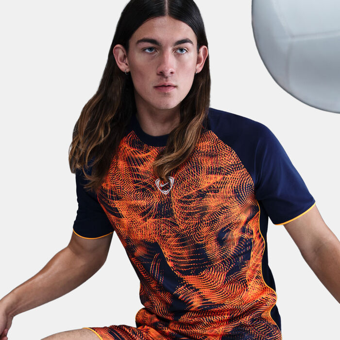 Nike Men's Academy+ Dri-FIT Football Top Blue Nike Men's Academy+ Dri-FIT Football Top Blue image number 4