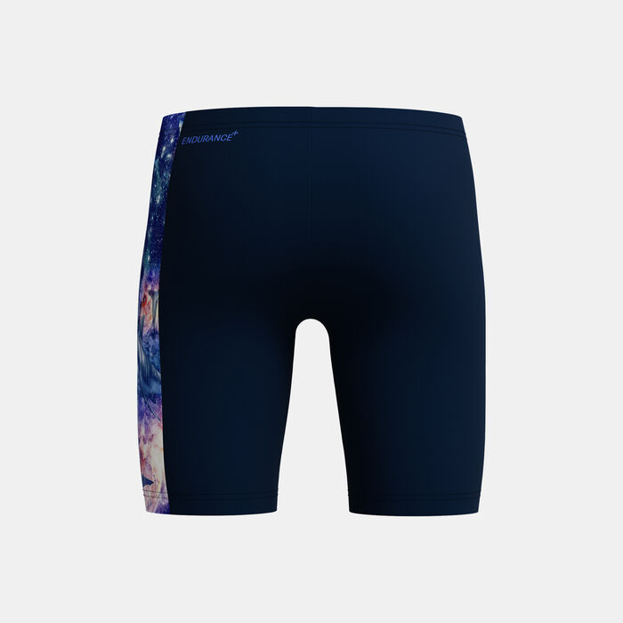 Speedo Kids' Digital Panel Swimming Jammers Black image number 1