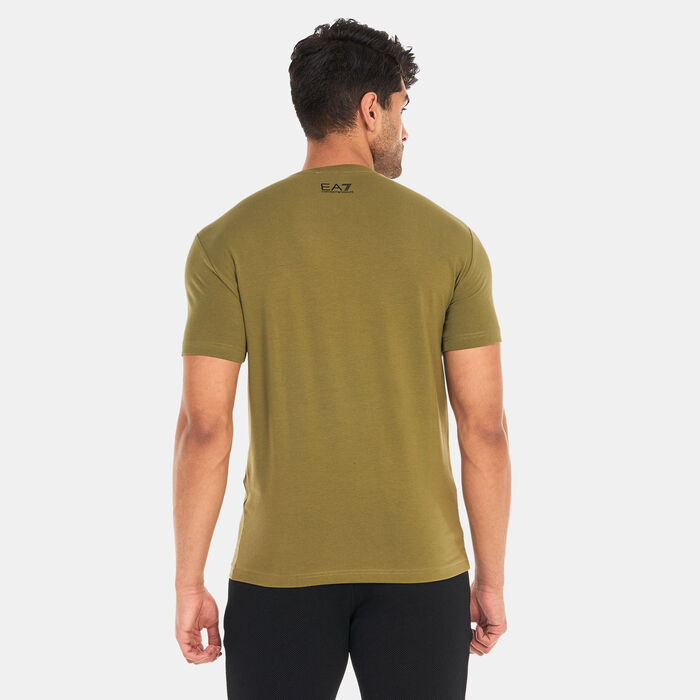 EA7 Emporio Armani Men's Big Logo T-Shirt Green EA7 Emporio Armani Men's Big Logo T-Shirt Green image number 1
