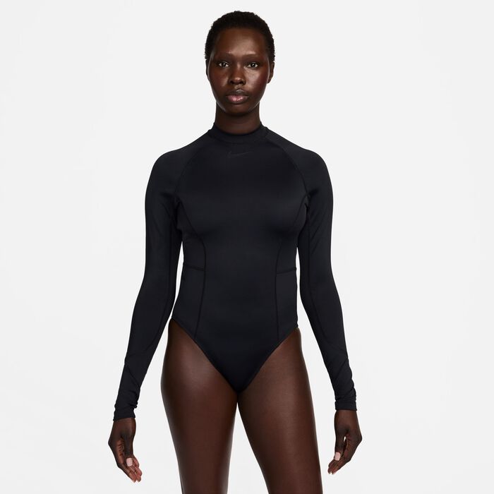 Nike Swim Women's Swim Hydralock Fusion Long-Sleeve One-Piece Swimsuit Black Nike Swim Women's Swim Hydralock Fusion Long-Sleeve One-Piece Swimsuit Black image number 0