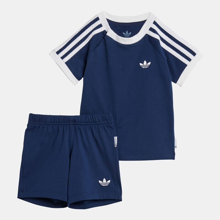 adidas Originals Kids' T-Shirt and Shorts Set Blue adidas Originals Kids' T-Shirt and Shorts Set Blue image number 0