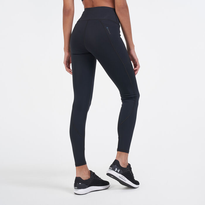 Under Armour Women's RUSH™ No-Slip Waistband Full-Length Leggings Black Under Armour Women's RUSH™ No-Slip Waistband Full-Length Leggings Black image number 1