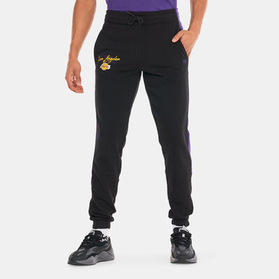 New Era Men's Los Angeles Lakers Script Joggers Black