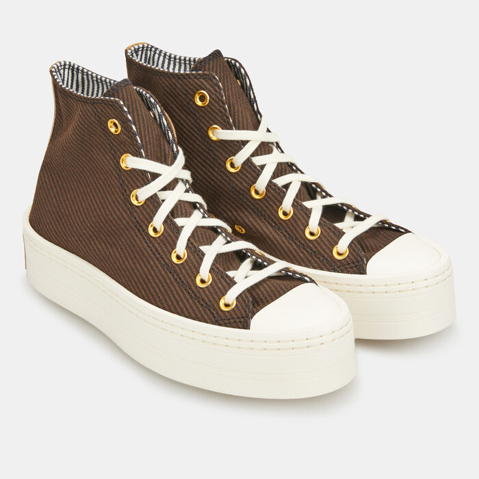 Converse Women's Chuck Taylor All Star Modern Lift Shoes Brown Converse Women's Chuck Taylor All Star Modern Lift Shoes Brown image number 2