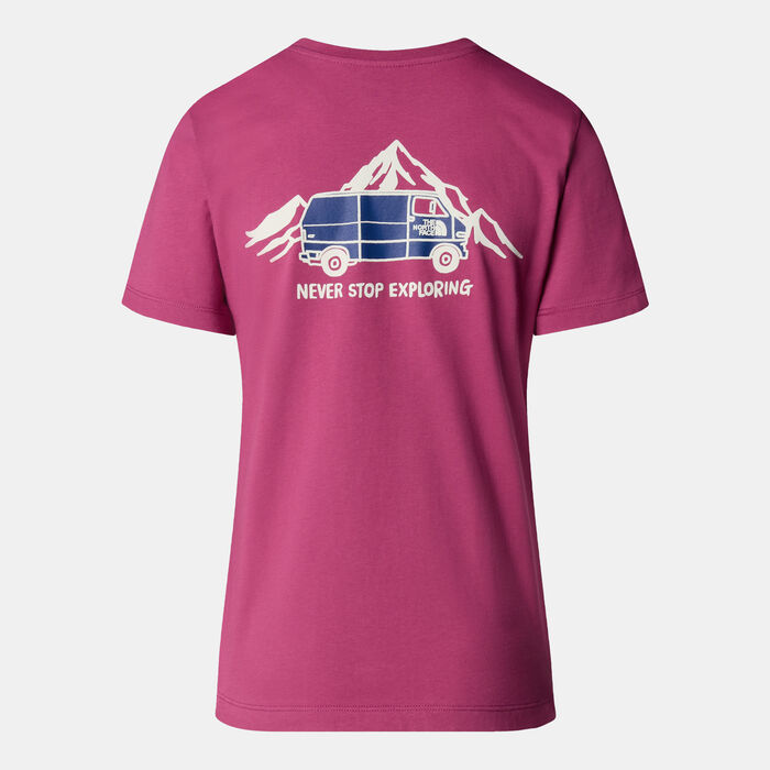 The North Face Women's Graphic T-Shirt Purple The North Face Women's Graphic T-Shirt Purple image number 1