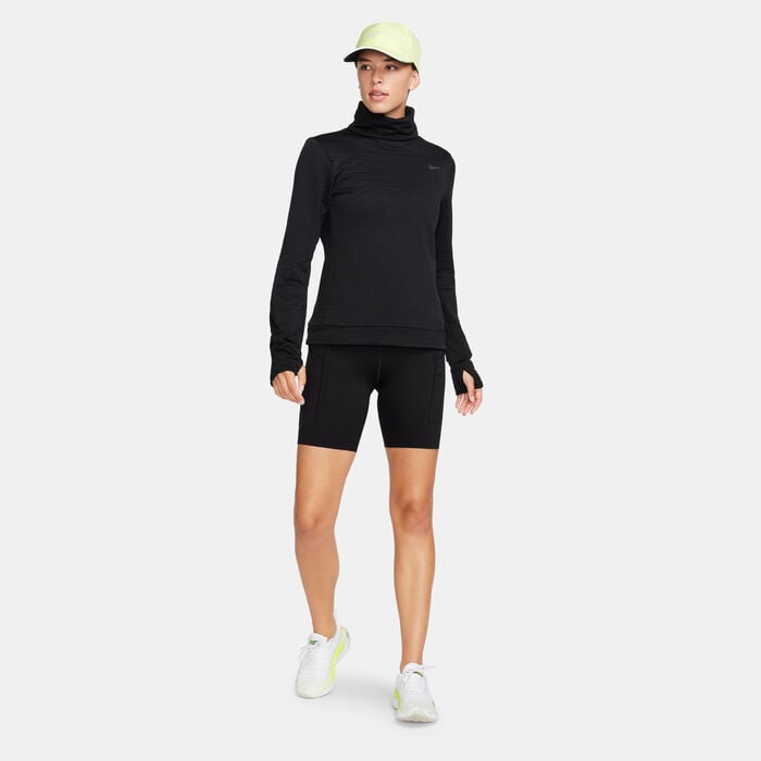 Nike Women's Therma-FIT Swift Element Running Top Black Nike Women's Therma-FIT Swift Element Running Top Black image number 2