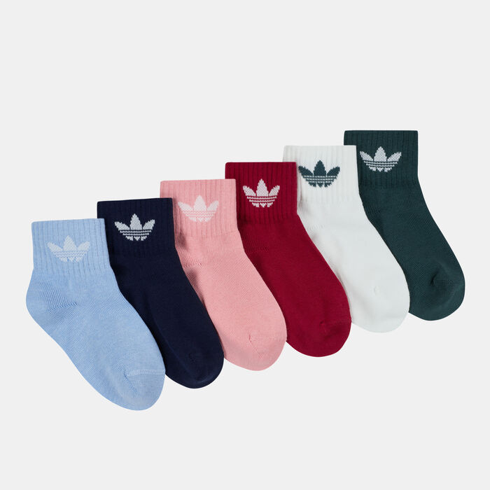 adidas Originals Kids' Ankle Socks (6 Pairs) Multi-Color image number 0