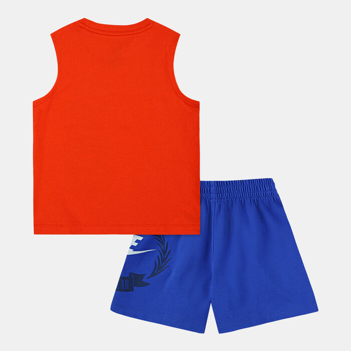 Nike Kids' Sportswear AYG Tank Top and Shorts Set Blue image number 1