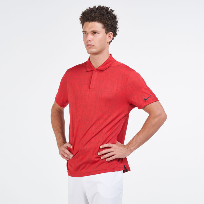 Nike Golf Men's Golf Dri-FIT ADV Tiger Woods Polo Shirt Red Nike Golf Men's Golf Dri-FIT ADV Tiger Woods Polo Shirt Red image number 0