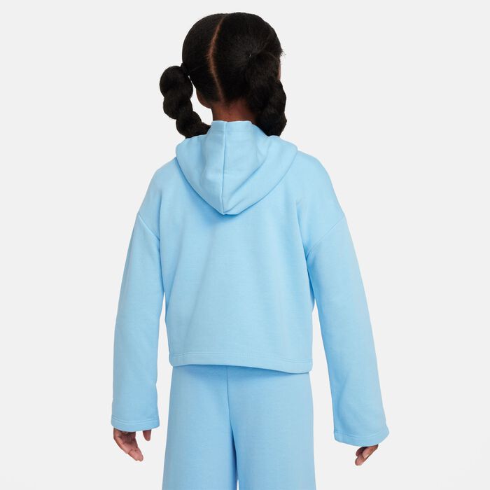 Nike Kids' Floral Hoodie Blue Nike Kids' Floral Hoodie Blue image number 4