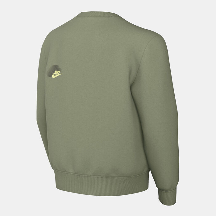 Nike Kids' Sportswear Standard Issue Sweatshirt Green Nike Kids' Sportswear Standard Issue Sweatshirt Green image number 3
