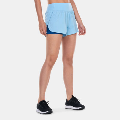 Under Armour Women's Flex Woven 2-in-1 Training Shorts Blue