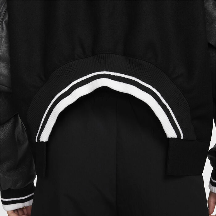 Nike Women's Sportswear Oversized Wool Destroyer Jacket Black Nike Women's Sportswear Oversized Wool Destroyer Jacket Black image number 5