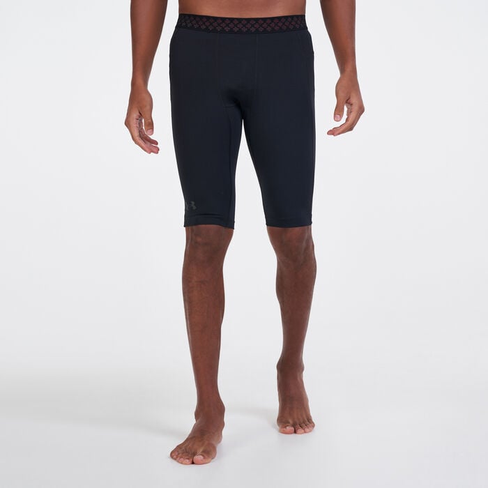 Under Armour Men's UA RUSH™ HeatGear® 2.0 Long Shorts Black Under Armour Men's UA RUSH™ HeatGear® 2.0 Long Shorts Black image number 0