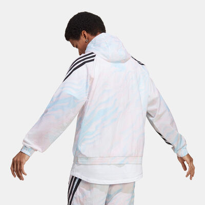 adidas Men's Future Icons Allover Print Hoodie Peach