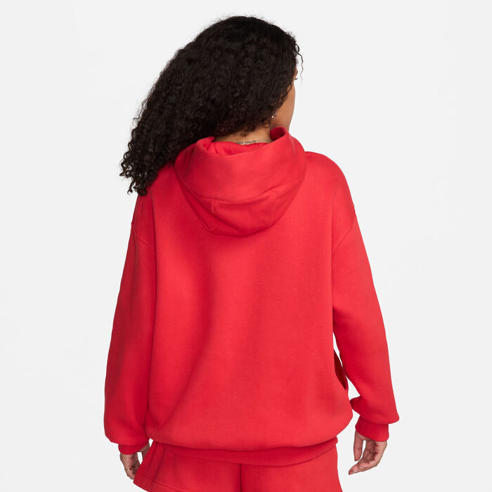 Nike Women's Sportswear Phoenix Fleece Hoodie Red image number 3