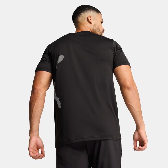 PUMA Men's Train All Day Big Logo T-Shirt Black PUMA Men's Train All Day Big Logo T-Shirt Black image number 1