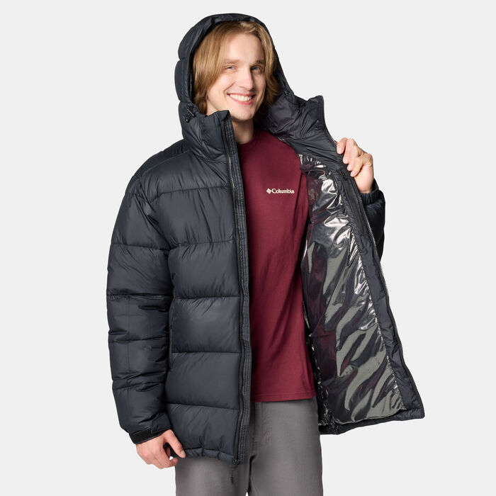 Columbia Men's Pike Lake Puffer Parka Jacket Black Columbia Men's Pike Lake Puffer Parka Jacket Black image number 4