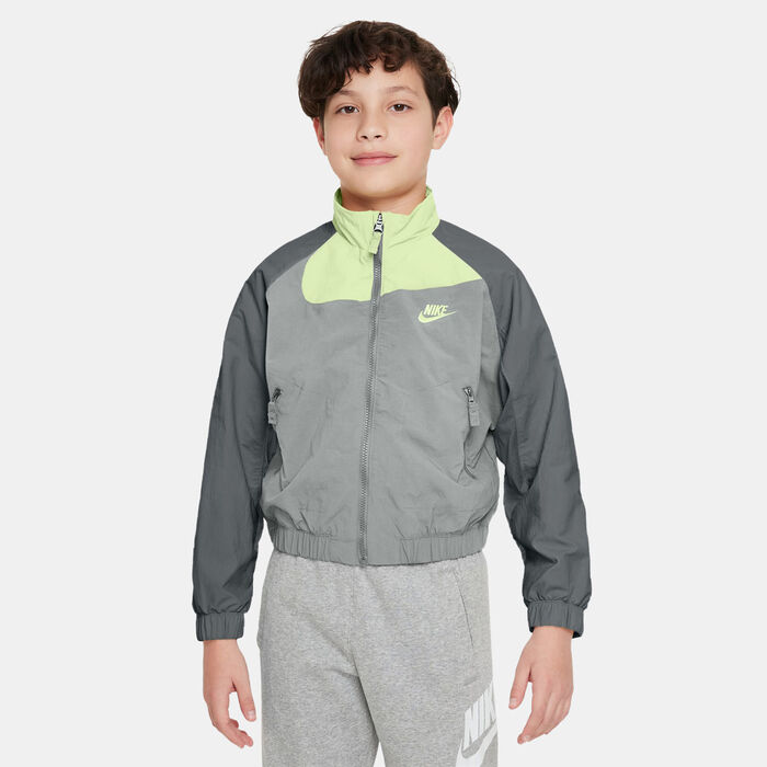 Nike Kids' Sportswear Amplify Full-Zip Jacket (Older Kids) Grey Nike Kids' Sportswear Amplify Full-Zip Jacket (Older Kids) Grey image number 0