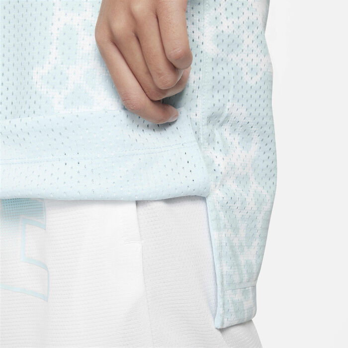 Nike Kids' Culture of Basketball Reversible Jersey Blue image number 6