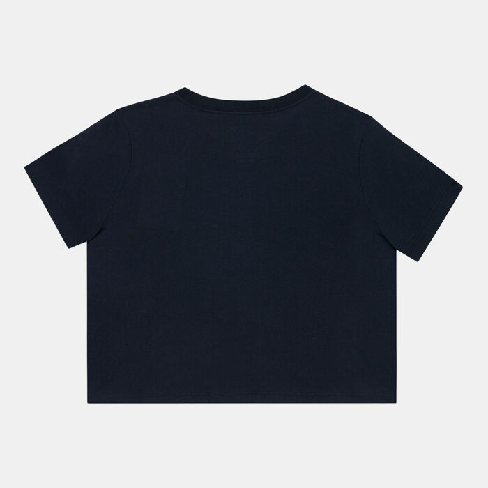 Nike Kids' Dri-FIT Sport Essential+ Cropped Training T-Shirt (Older Kids) Black image number 1