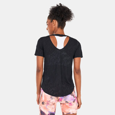 Nike Women's Air Dri-FIT Running T-Shirt Black