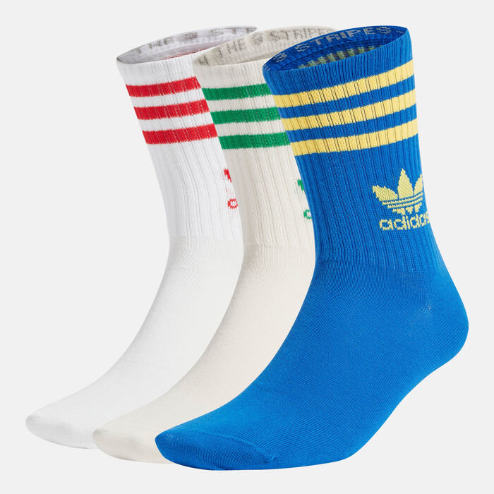 adidas Originals Men's Crew Socks (3 Pairs) Multi-Color adidas Originals Men's Crew Socks (3 Pairs) Multi-Color image number 0