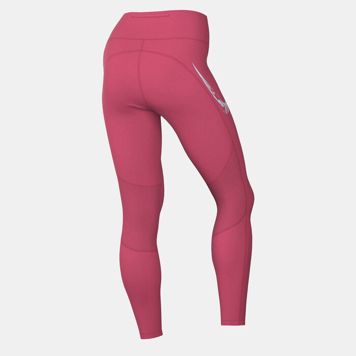 Nike Women's Fast 7/8 Running Leggings Pink image number 1