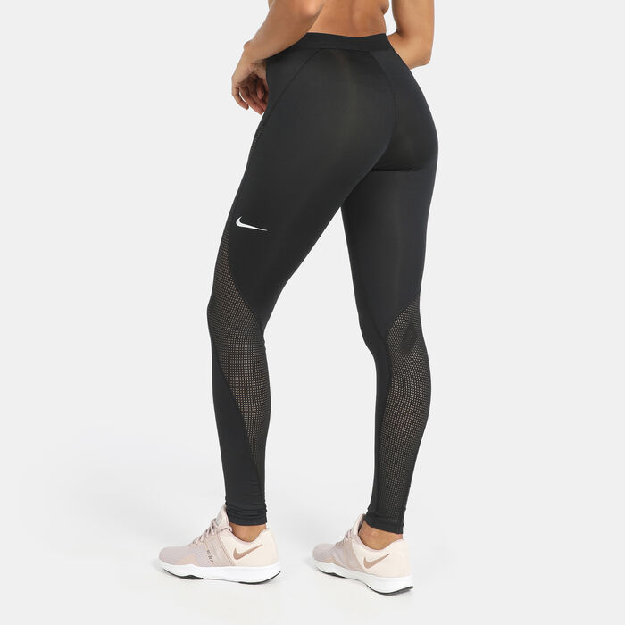 Nike Pro HyperCool Women's Swoosh Training Tights 888394 010 Size