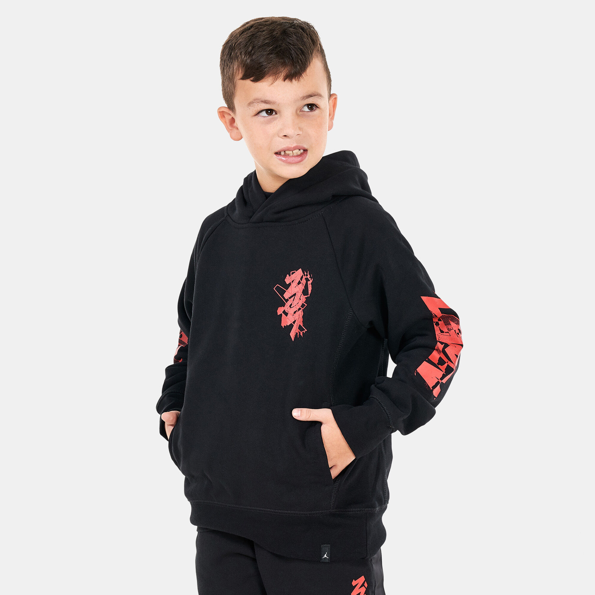 Kids Zion Crossover Pullover Hoodie Older Kids Black Jordan in KSA SSS