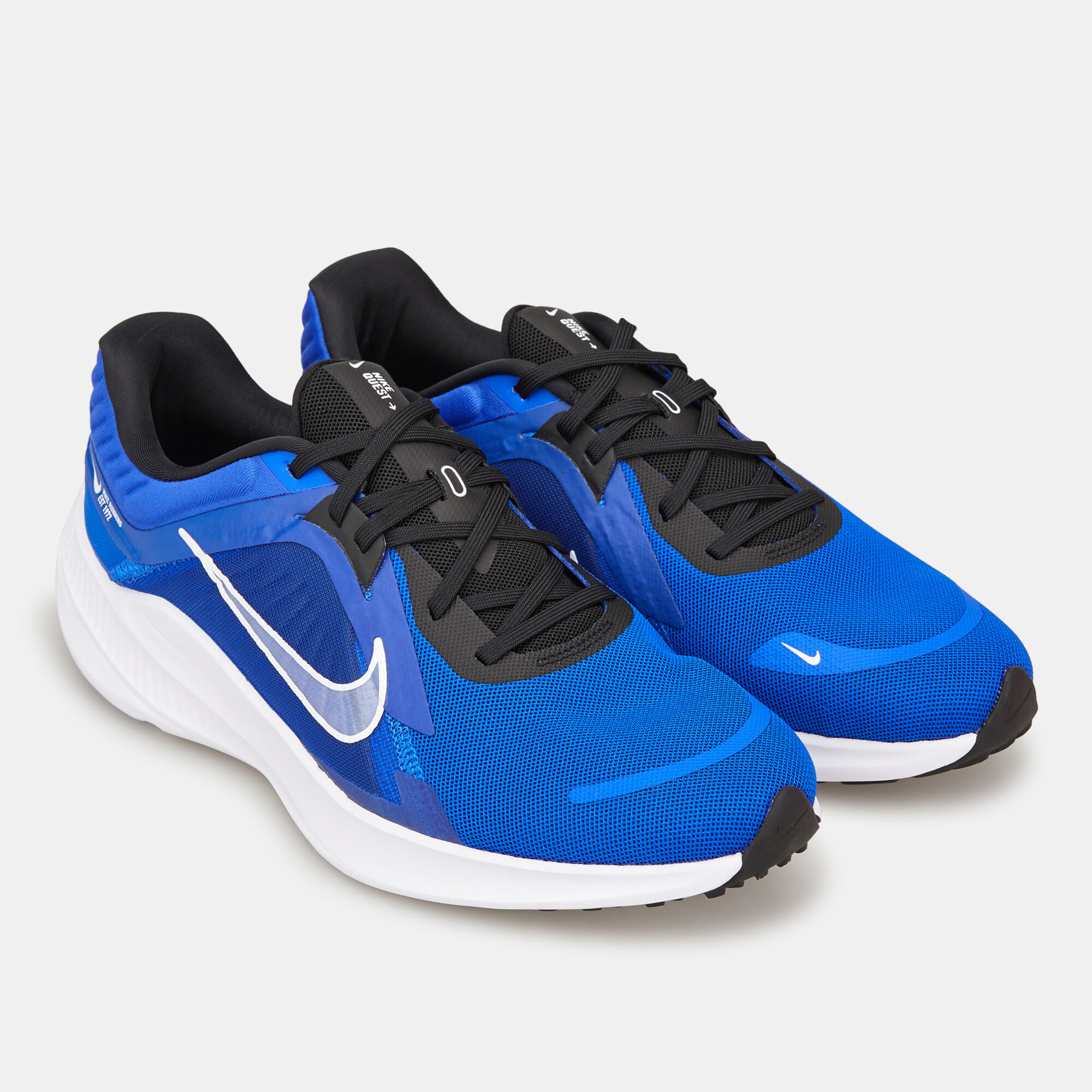 Shop Nike Men's Quest 5 Road Running Shoe Blue Online in KSA
