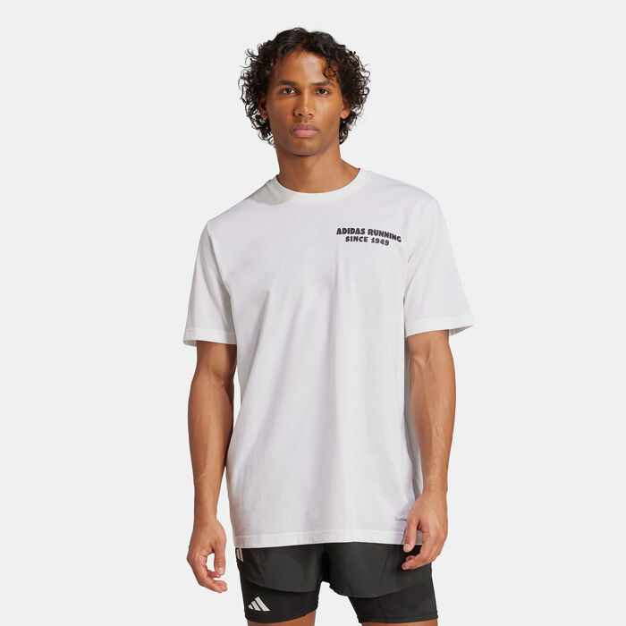 adidas Men's Tacos Later Graphic Running T-Shirt White adidas Men's Tacos Later Graphic Running T-Shirt White image number 0