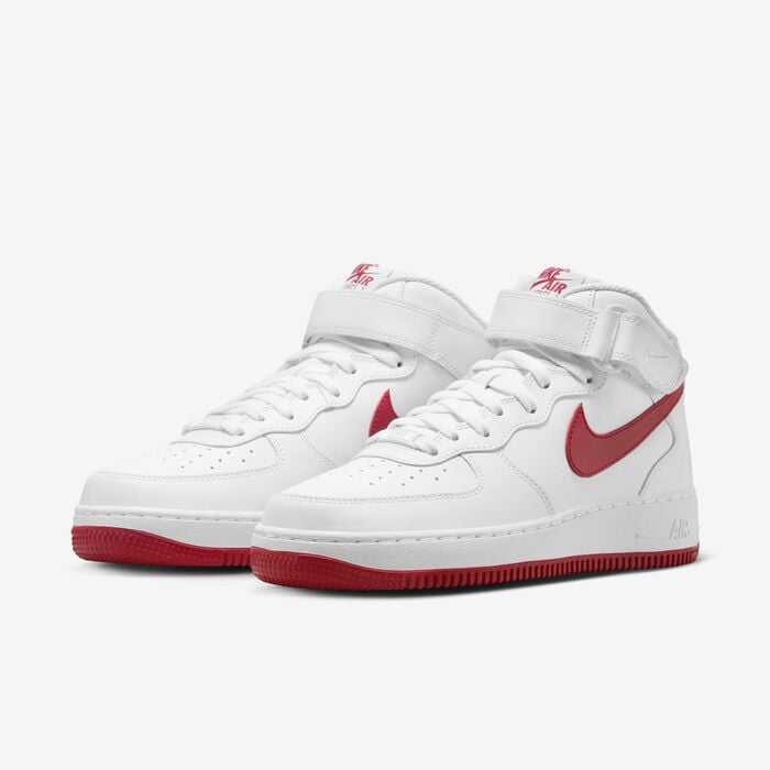Nike Women's Air Force 1 '07 Mid Shoes White Nike Women's Air Force 1 '07 Mid Shoes White image number 4