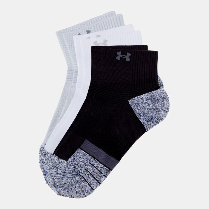 Under Armour ArmourDry Pro Training Quarter Socks (3 Pairs) Black Under Armour ArmourDry Pro Training Quarter Socks (3 Pairs) Black image number 0