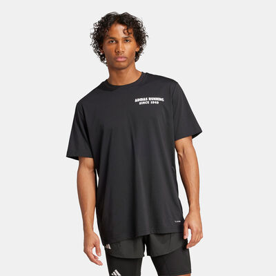 adidas Men's Tacos Later Graphic Running T-Shirt Black