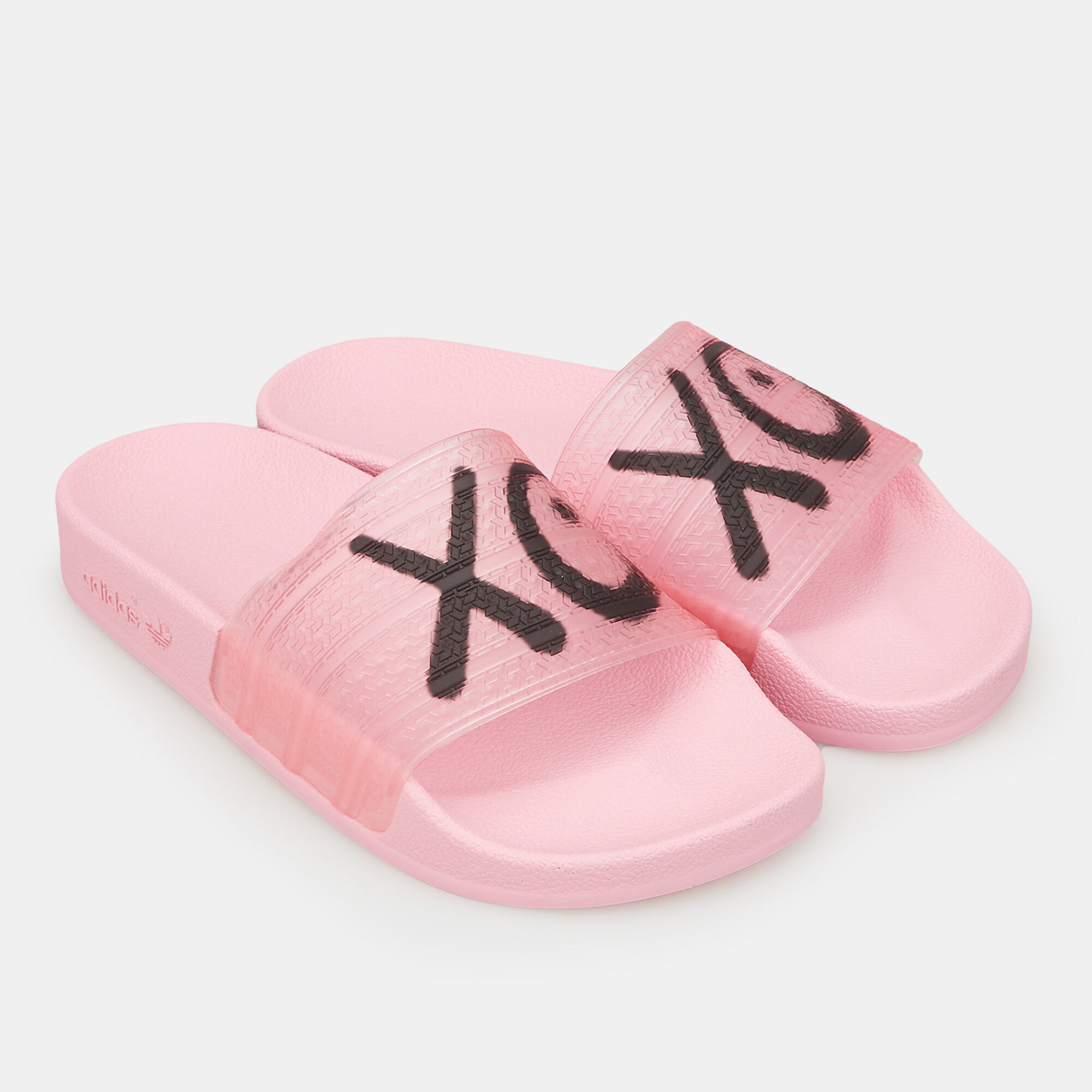 Pink adidas slides online mens