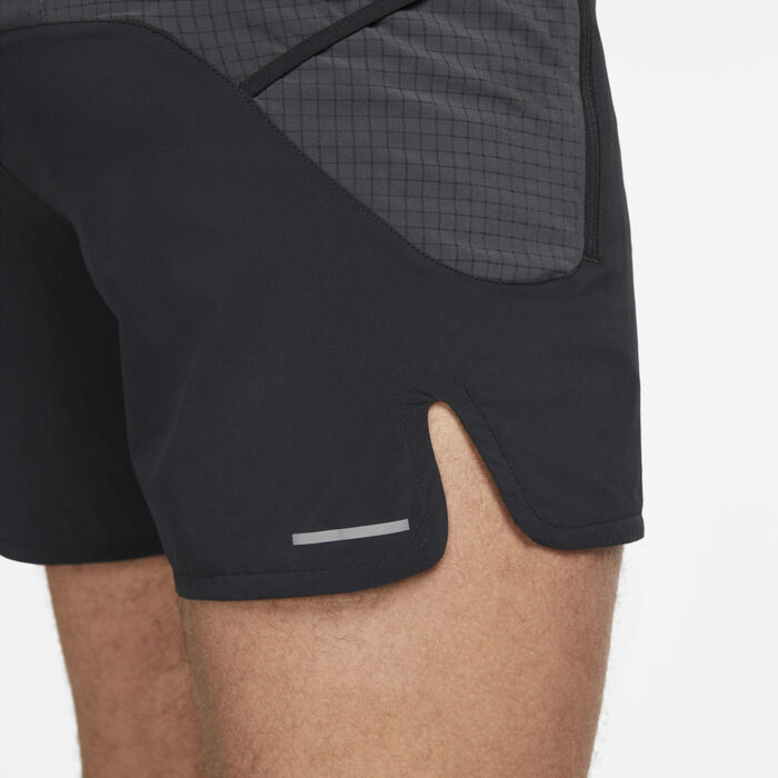 Nike Men's Second Sunrise Dri-FIT Trail Running Shorts Black Nike Men's Second Sunrise Dri-FIT Trail Running Shorts Black image number 7