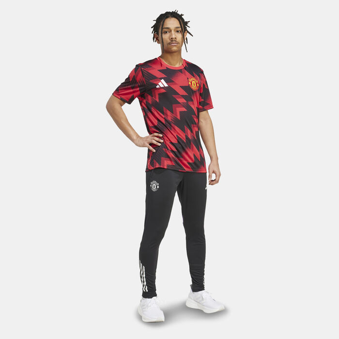 adidas Men's Manchester United 25/26 Pre-Match Football Jersey Red adidas Men's Manchester United 25/26 Pre-Match Football Jersey Red image number 2