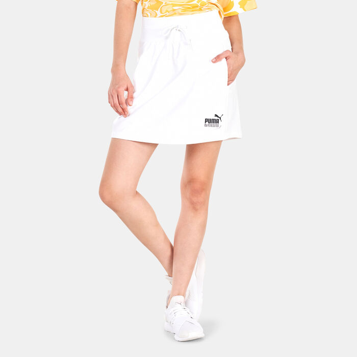 PUMA Women's Summer Splash Sweat Skirt White image number 0