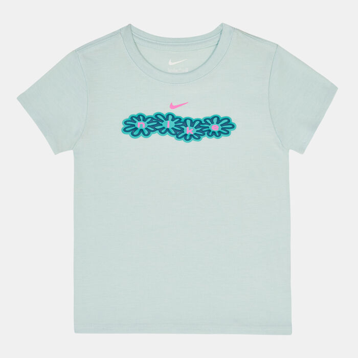 Nike Kids' Flower Graphic T-Shirt (Younger Kids) Green Nike Kids' Flower Graphic T-Shirt (Younger Kids) Green image number 0