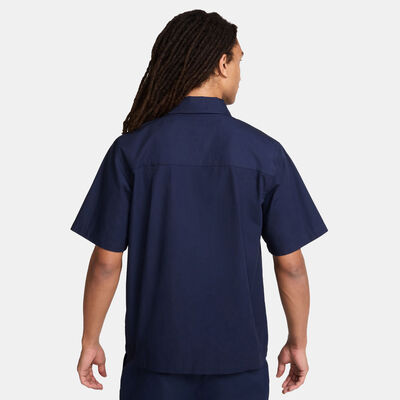 Nike Men's Club Button-Down Shirt Blue Nike Men's Club Button-Down Shirt Blue