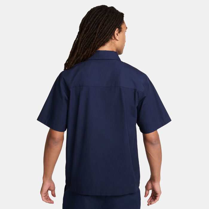 Nike Men's Club Button-Down Shirt Blue Nike Men's Club Button-Down Shirt Blue image number 1