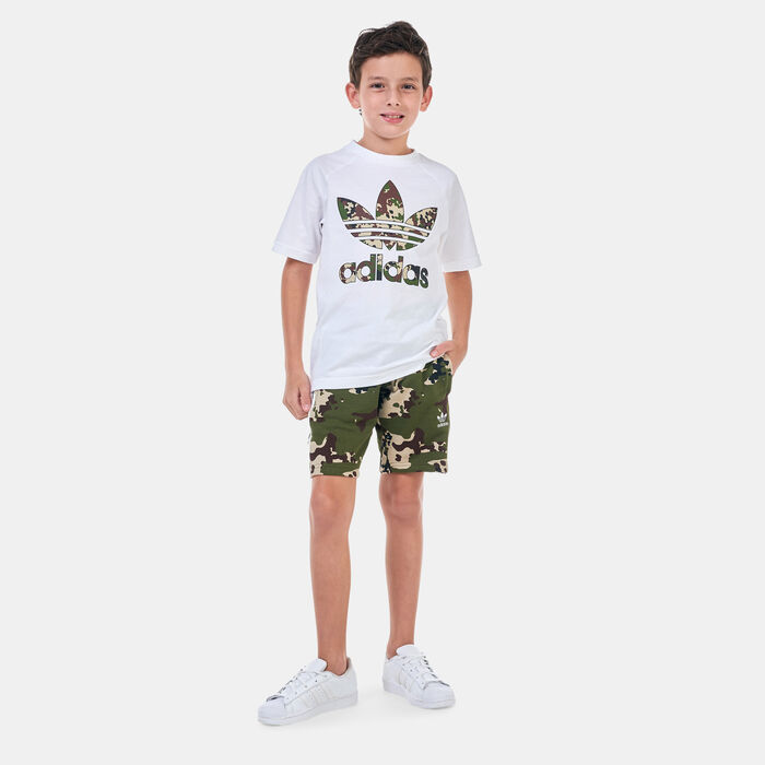 adidas Originals Kids' Camouflage T-Shirt (Older Kids) White image number 2