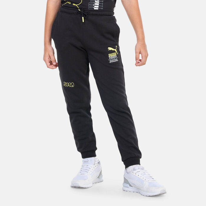 PUMA Kids' CLASSICS BRAND LOVE Sweatpants Black PUMA Kids' CLASSICS BRAND LOVE Sweatpants Black image number 0