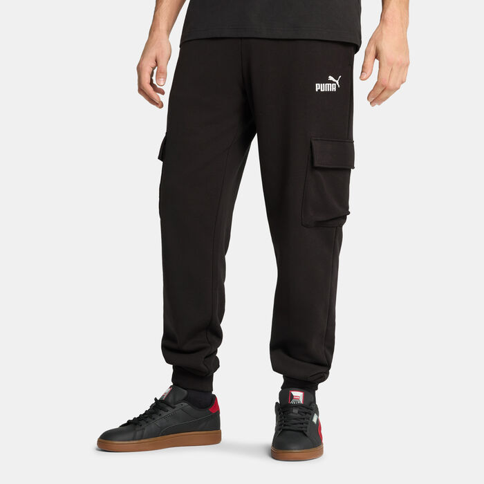 PUMA Men's Essentials No. 1 Logo Cargo Sweatpants Black image number 0